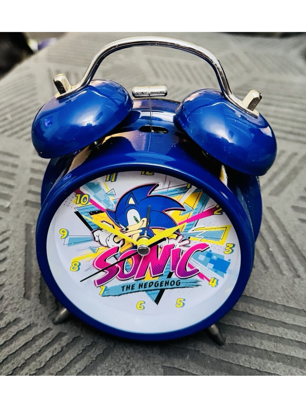 Sega-Sonic the Hedgehog Bedside Alarm Clock ~ 6.5 Inch X 4.5 Inch-Vintage
